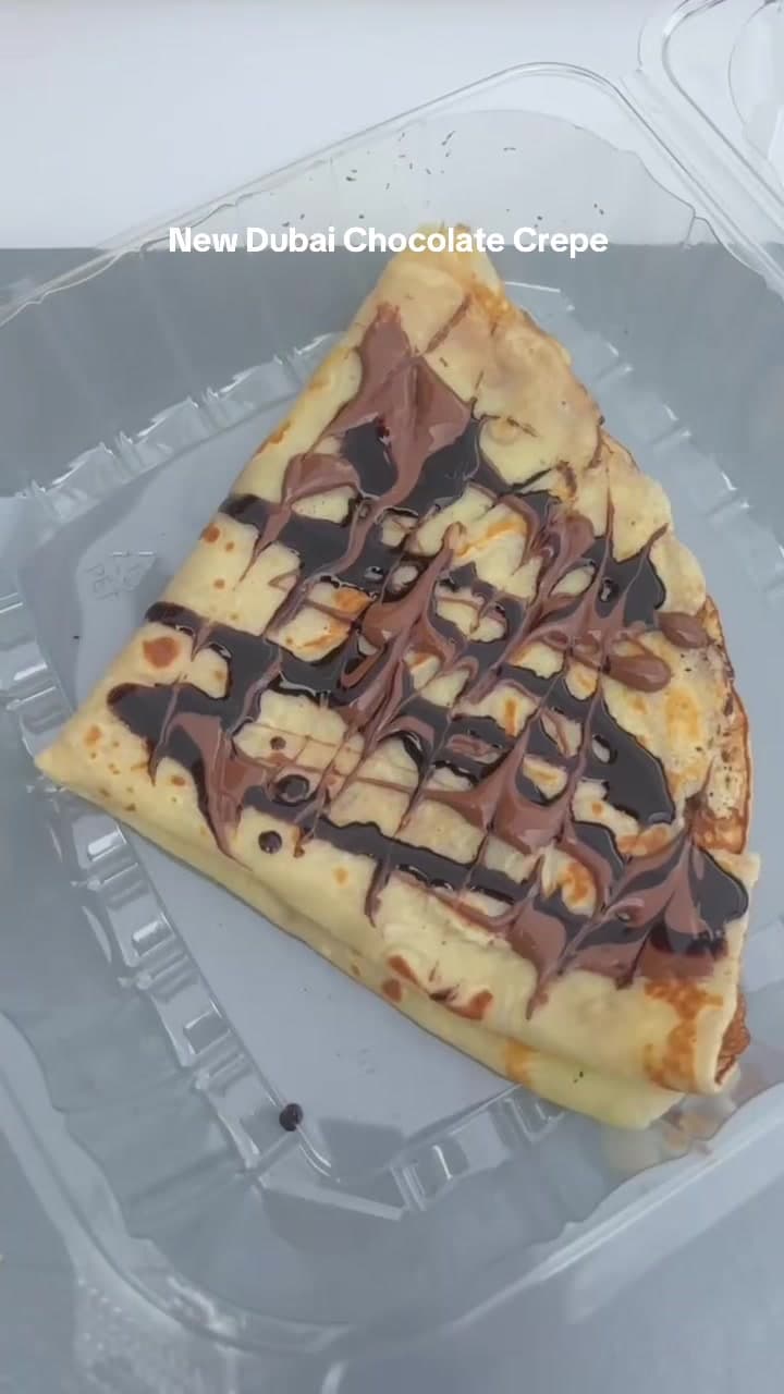 New Dubai Chocolate Crepe menu item
